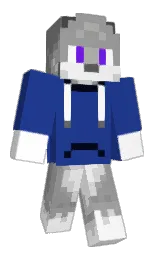 AlphaSnowWolf26's Minecraft skin wearing the Migrator cape