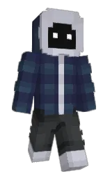Sosthene's Minecraft skin wearing the Purple Heart cape