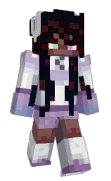 asphalt and porcelain Minecraft skin — Slim model