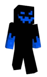 black and blue ribbon Minecraft skin — Slim model — first worn by Weatherless