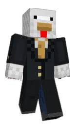 DumboGumboo's Minecraft skin wearing the Migrator cape