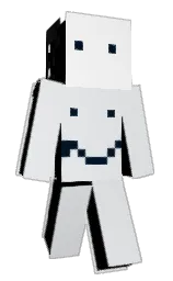 iron and porcelain Minecraft skin — Classic model