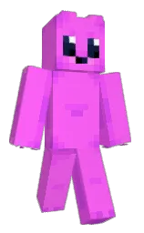 black and heliotrope Minecraft skin — Classic model — first worn by heartblade200