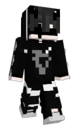 cod gray and black Minecraft skin — Slim model — first worn by KNGHarrison