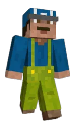 venice blue and green leaf Minecraft skin — Classic model — first worn by RapidVessel3771