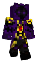 secr1t's Minecraft skin wearing the Twisted cape