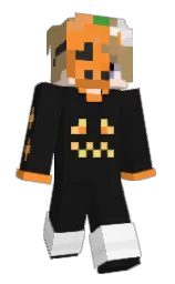 mewdere's Minecraft skin wearing the Builder cape