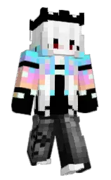black and alto Minecraft skin — Slim model — first worn by ItsYaeko