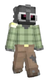 sage and black Minecraft skin — Slim model — first worn by rwndy