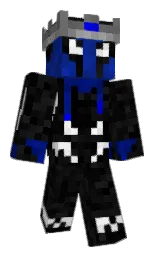 black and cod gray Minecraft skin — Classic model
