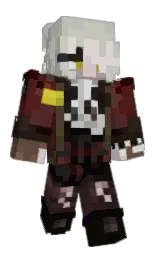 black and cedar Minecraft skin — Classic model — first worn by MaruvaMaru