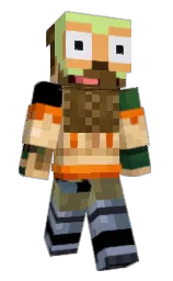 yellow green and gold sand Minecraft skin — Classic model — first worn by spacecadet18