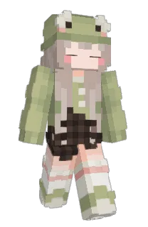 Front of Zimper's skin