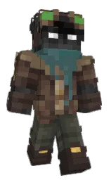 Egyp's Minecraft skin wearing the Pan cape