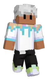 selago and black white Minecraft skin — Classic model — first worn by xfezuuu