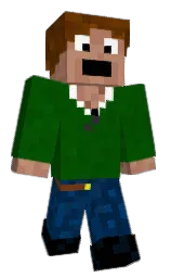 crusoe and white Minecraft skin — Classic model — first worn by TheCartnerGang