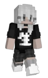 DANSEROF's Minecraft skin wearing the MCC 15th Year cape