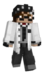 mercury and cod gray Minecraft skin — Classic model — first worn by RaccSLZ