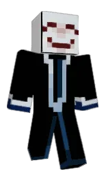 black and ebb Minecraft skin — Classic model — first worn by Glyther
