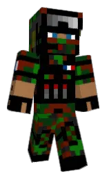 black and cedar wood finish Minecraft skin — Classic model