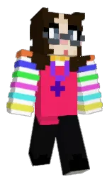 cannon black and radical red Minecraft skin — Classic model