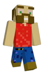 straw and tory blue Minecraft skin — Classic model
