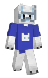 NotGobou's Minecraft skin wearing the Mojang Office cape