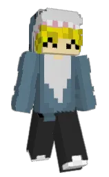 smalt blue and blue bayoux Minecraft skin — Slim model