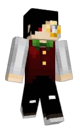 black and alto Minecraft skin — Classic model — first worn by StressedoutCat24