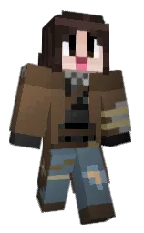 tundora and cocoa brown Minecraft skin — Classic model — first worn by SylvaJay