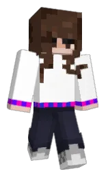 white and saddle Minecraft skin — Classic model