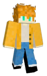 pearl bush and lightning yellow Minecraft skin — Classic model — first worn by BBINGKINGBALL
