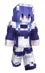 white lilac and whisper Minecraft skin — Slim model