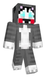 dove gray and white Minecraft skin — Slim model