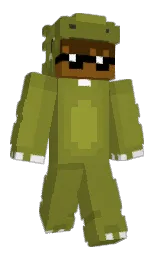 black and crete Minecraft skin — Classic model