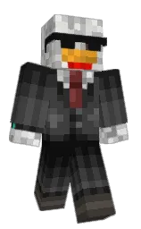 white and mine shaft Minecraft skin — Classic model