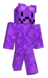 medium purple and purple heart Minecraft skin — Classic model