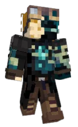 mine shaft and cod gray Minecraft skin — Classic model — first worn by IamK_y
