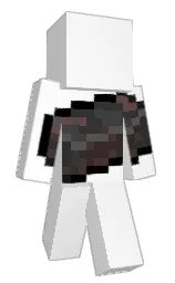 white and black Minecraft skin — Classic model