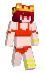 peach schnapps and scarlet Minecraft skin — Slim model