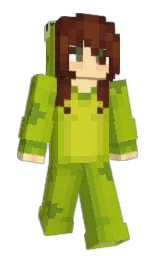 black and citron Minecraft skin — Slim model — first worn by Kahx