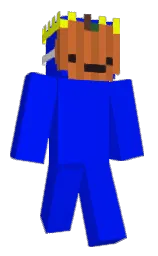 blue and cod gray Minecraft skin — Classic model