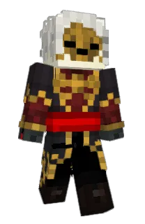 Front of VackHalm's skin
