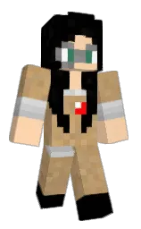 black and pancho Minecraft skin — Slim model — first worn by rawrawrchloe