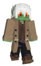 domino and yellow metal Minecraft skin — Classic model
