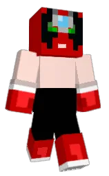 black and guardsman red Minecraft skin — Classic model — first worn by kylejalopi