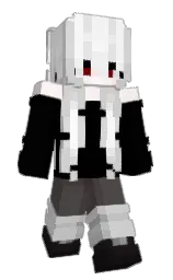 black and alto Minecraft skin — Slim model — first worn by KiraaIX