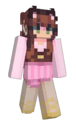 spicy mix and pale rose Minecraft skin — Slim model — first worn by sillymaky