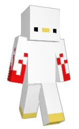 white and concrete Minecraft skin — Classic model