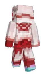 white and apple blossom Minecraft skin — Slim model — first worn by Zarstan